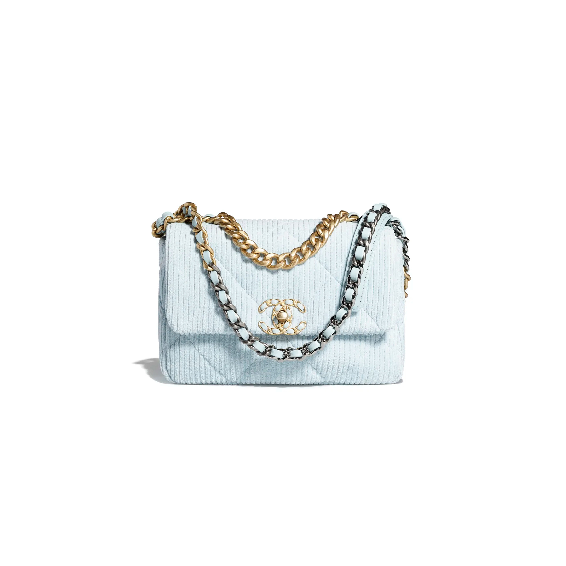CHANEL MEDIUM CORDUROY 19 BAG AS1160 B08964 NJ582